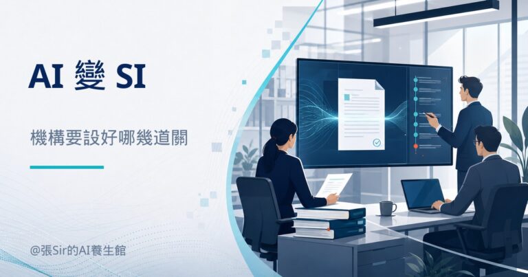 AI 變 SI，機構要設好哪幾道關_封面