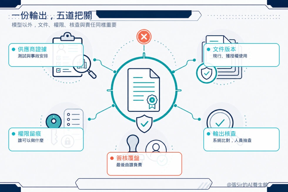 機構使用 AI 的五道把關